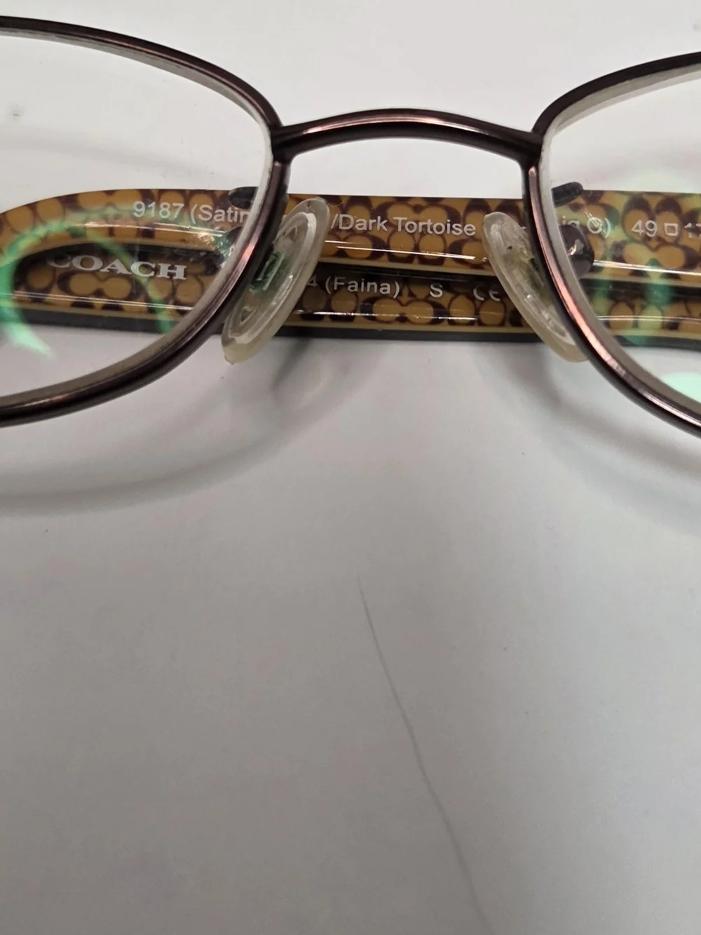 Coach Women’s Brown Signature Pattern Reading Glasses